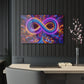 Cosmic Vibrancy. Trippy infity Pattern 1/4" Glossy Acrylic Art