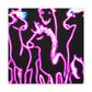 NeoNirvana. NEON Unicorns Art Canvas