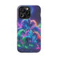 Neon Spectacle of Unicorns Neon Unicorns Premium Art Magsafe Magnet Tough IPhone 13 14 15 Pro Plus Max and Mini in Matte and Glossy Phone cases