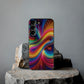 Neon Infinity Vortex Infinity Patterns Art Polycarbonate Phone Case
