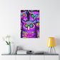 Neon Nocturnal Nocturne NEON Owls Art Canvas