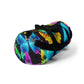Neon Splendor. - Neon Butterflies Duffle Bag