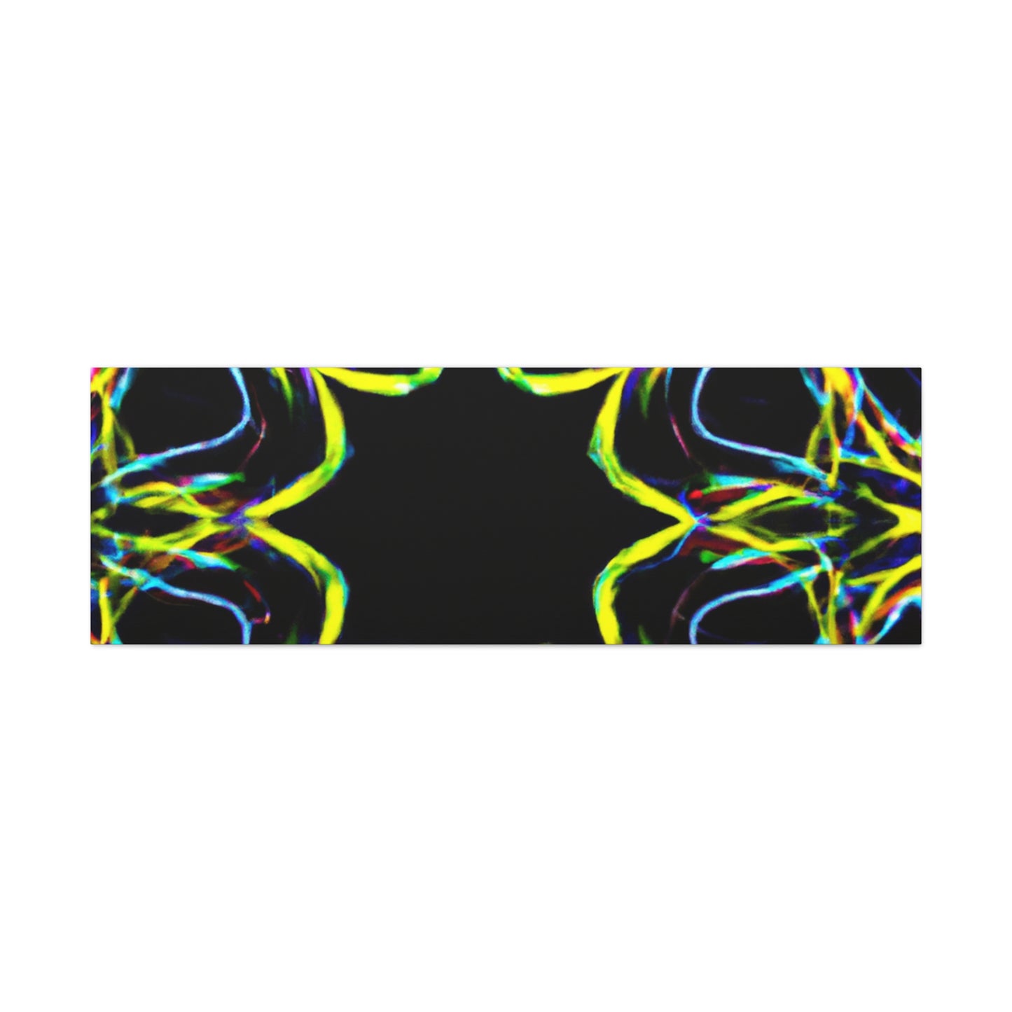 Vivid Neon Dreams of Infinity. Trippy Infinity Patterns Art Canvas