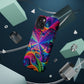 Cosmic Electric Rainbow Frenzy. Neon Trippy Infinity Patterns Premium Art Magsafe Magnet Tough IPhone 13 14 15 Pro Plus Max and Mini in Matte and Glossy Phone cases