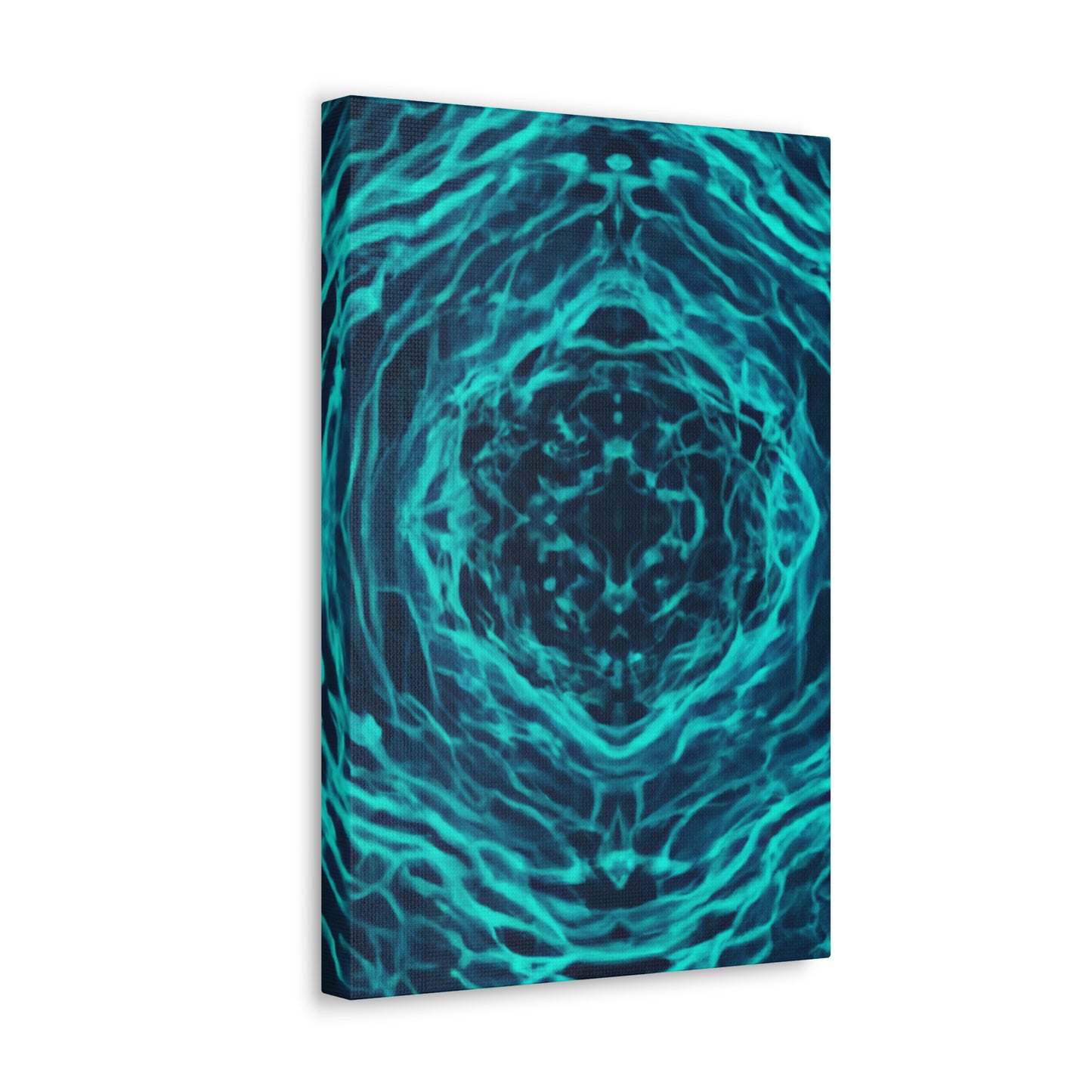 Neon Infinity Fractals. Trippy Infinity Patterns Art Canvas