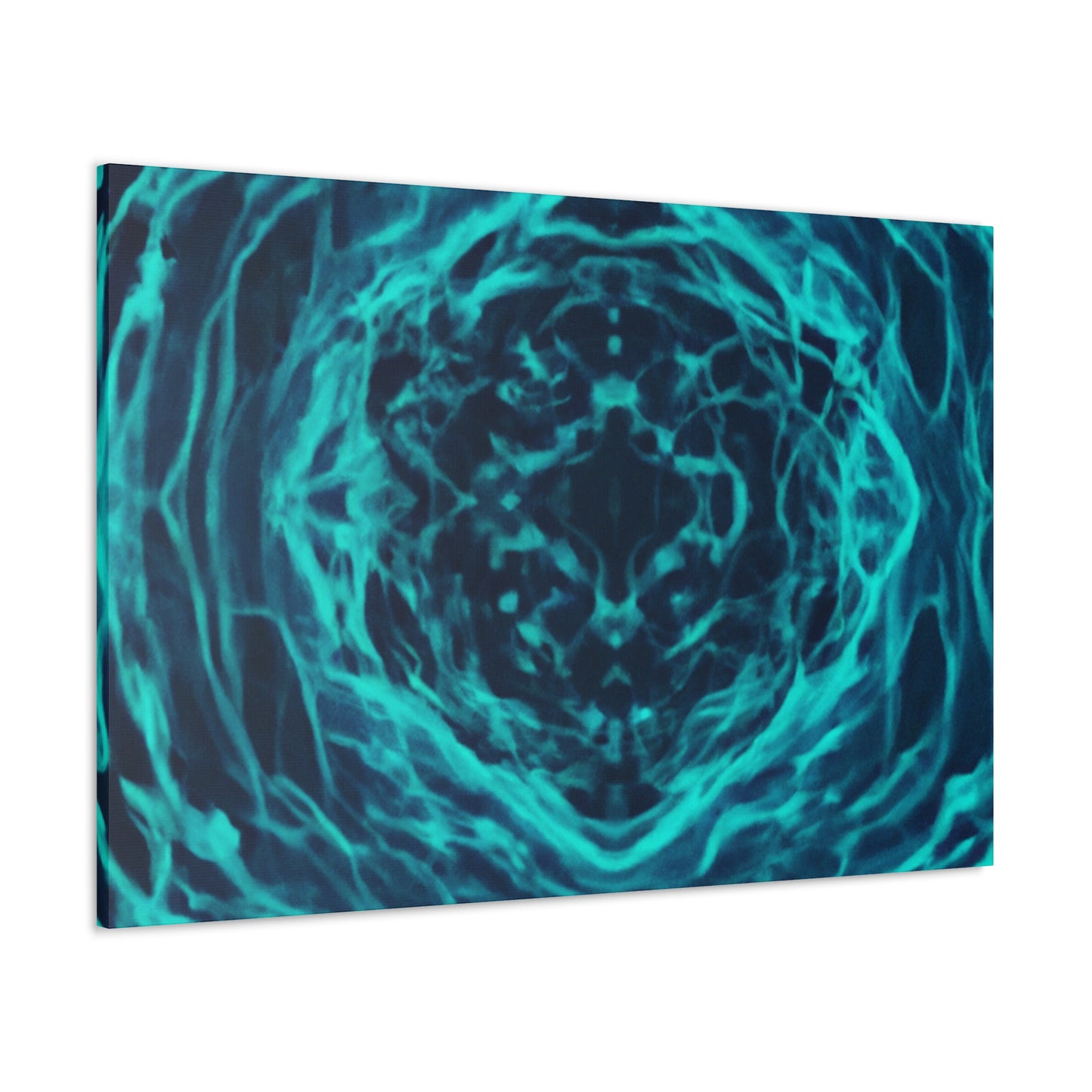 Neon Infinity Fractals. Trippy Infinity Patterns Art Canvas