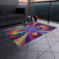 Cosmic Rainbow Infinity Spirograph. Infinity Patterns Outdoor Rug