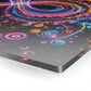 Galactic Luminosity Fractalization Trippy infity Pattern 1/4" Glossy Acrylic Art