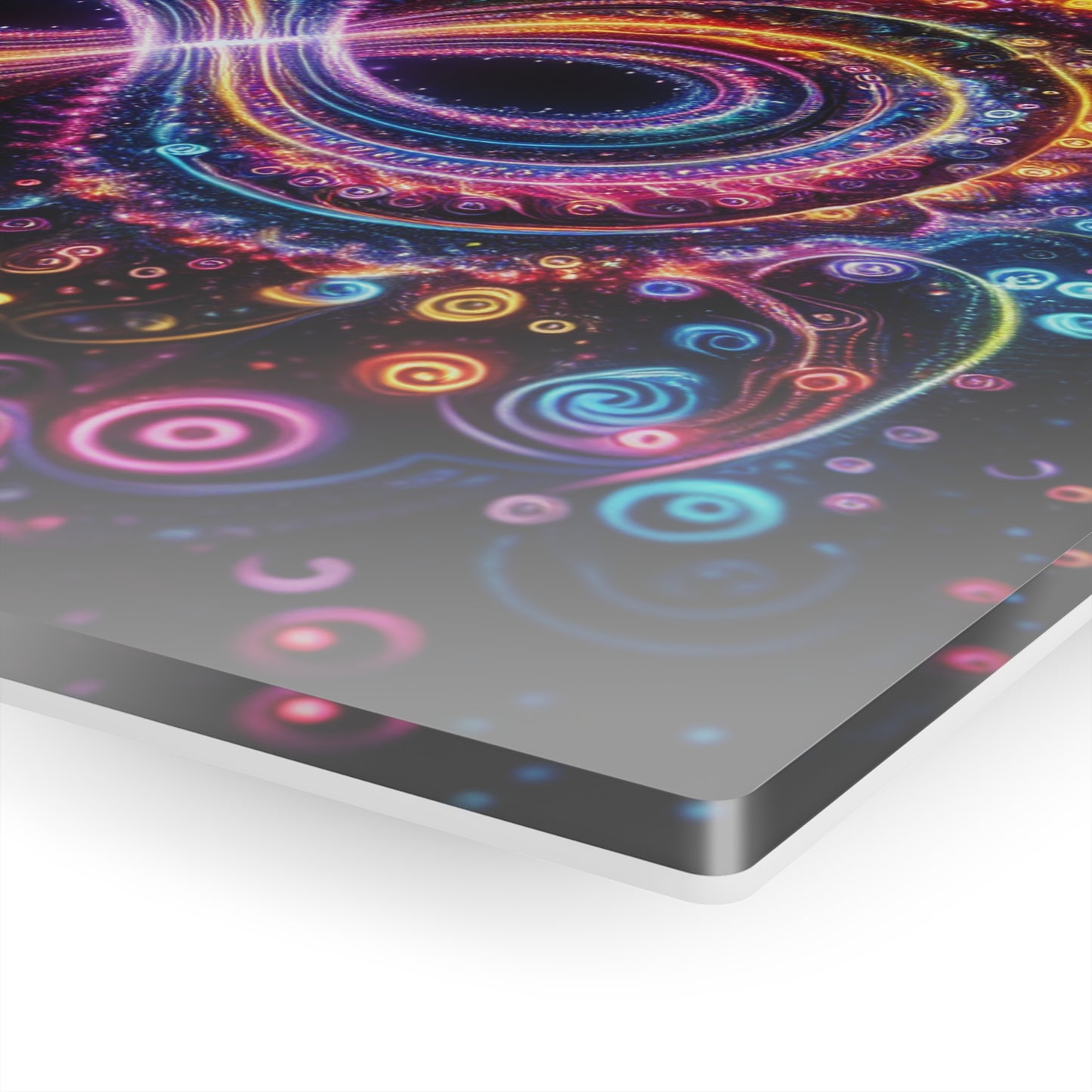 Galactic Luminosity Fractalization Trippy infity Pattern 1/4" Glossy Acrylic Art