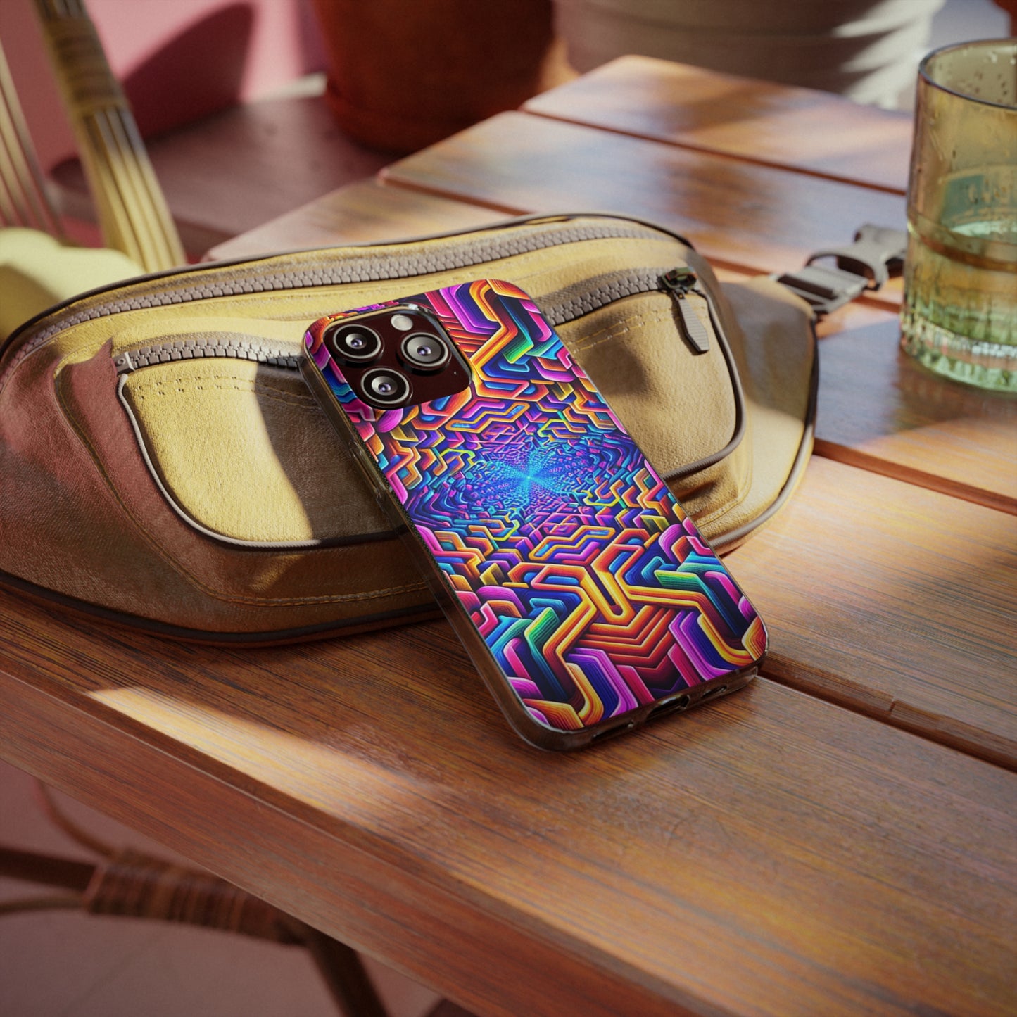 Vibrant Trippin' Infinity Infinity Patterns Art Polycarbonate Phone Case