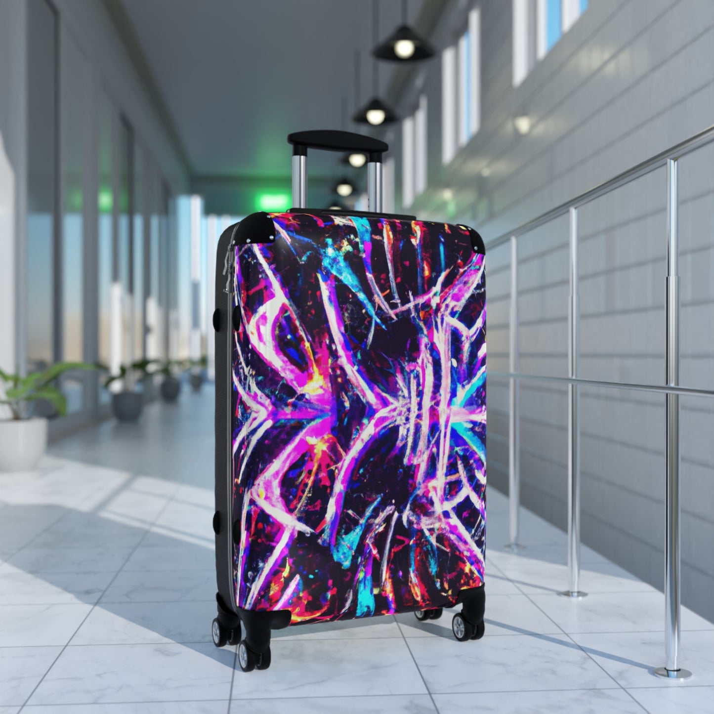 Giovanni Del Sarto - Trippy Infinity Patterns Suitcase