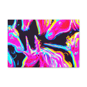 Neon Unicorn Squad. NEON Unicorns Art Canvas