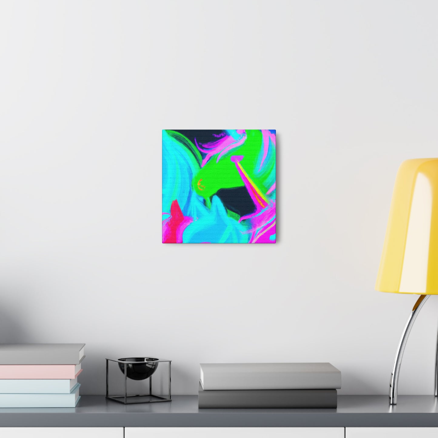 Neon Magical Joyride NEON Unicorns Art Canvas