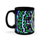 Celestial Prismatic Joy. Trippy Infninty Patterns 11oz Black Mug