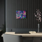 "Infinite Parallax of Neon Hues" Trippy infinity Pattern 1/4" Glossy Acrylic Art