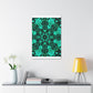 Cosmic Synesthesia Explosion. Trippy Infinity Patterns Art Canvas