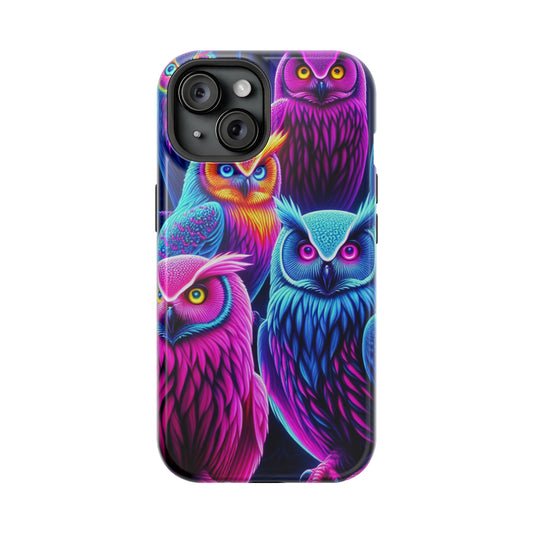 Neon Owl skylight. Neon Owls Premium Art Magsafe Magnet Tough IPhone 13 14 15 Pro Plus Max and Mini in Matte and Glossy Phone cases