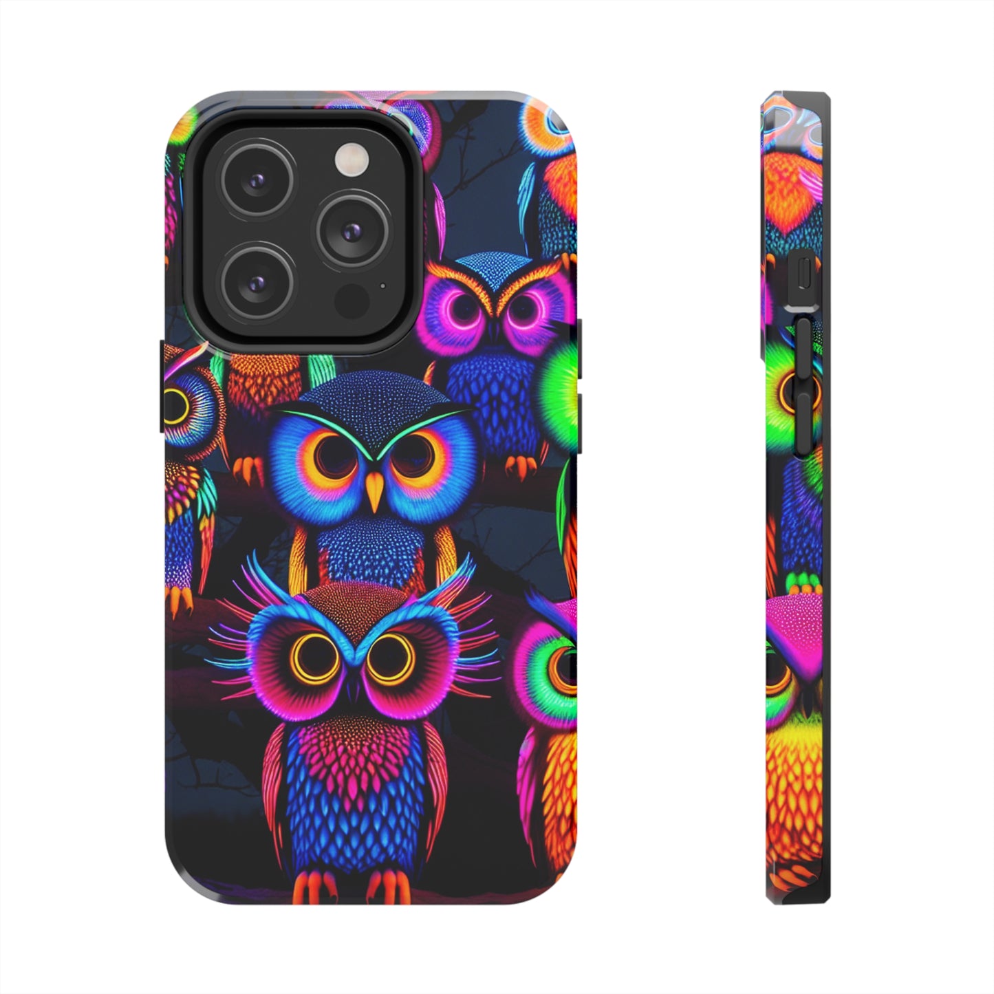 Neon Gloowls. NEON Owls Tough Phone Case