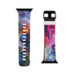 "Neon Pixel Illumination" - Trippy Infinity Patterns Iwatch Band