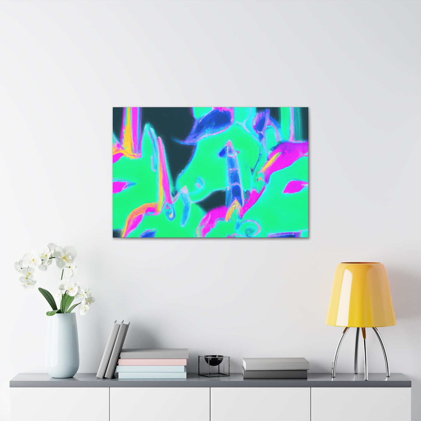 "Radiate Unicorns" NEON Unicorns Art Canvas