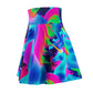 "Electronic Enchantment" -NEON Unicorns Woman' Skater Skirt