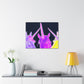 Neon Unicorn Dreamscape NEON Unicorns Art Canvas