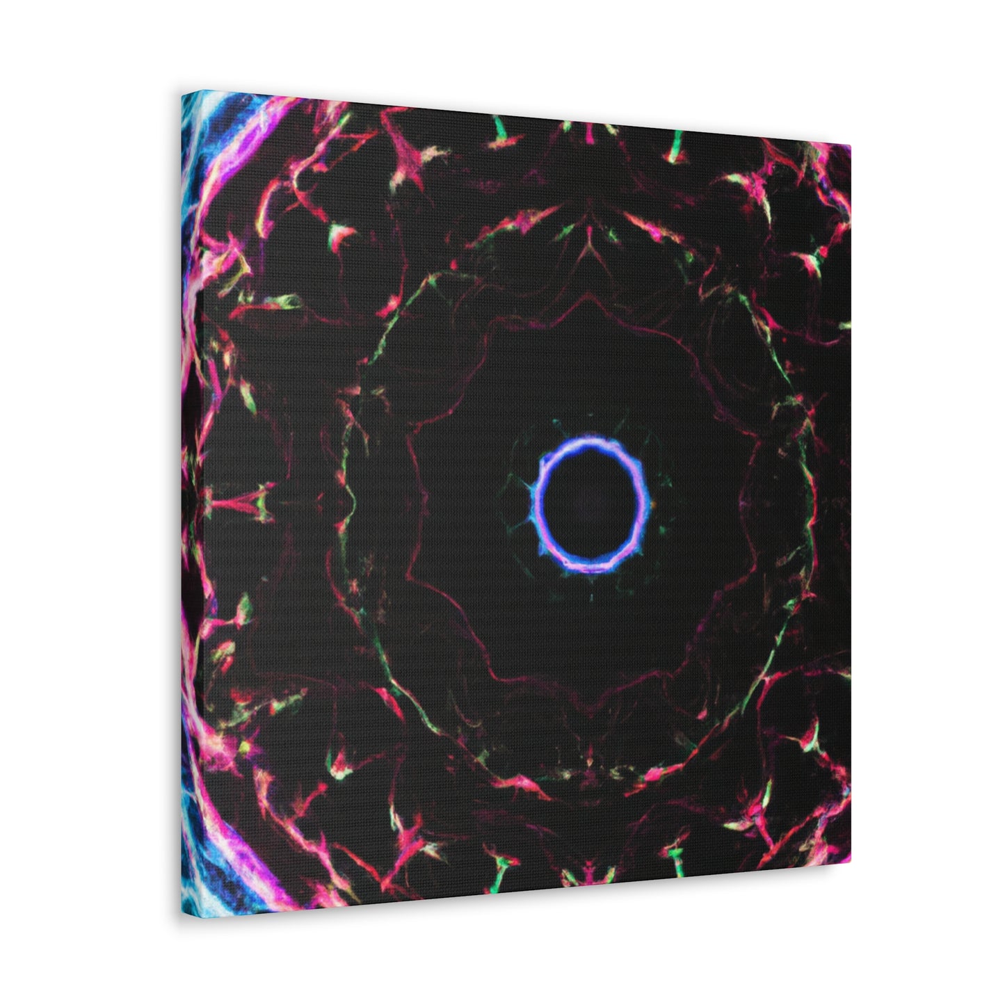 Vortex of Vibrancy Trippy Infinity Patterns Art Canvas