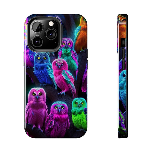 Neon Gloomy Night Owls NEON Owls Tough Phone Case