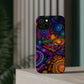 Vivid Voyage of Infinity Neon Splendor. Neon Trippy Infinity Patterns Premium Art Magsafe Magnet Tough IPhone 13 14 15 Pro Plus Max and Mini in Matte and Glossy Phone cases