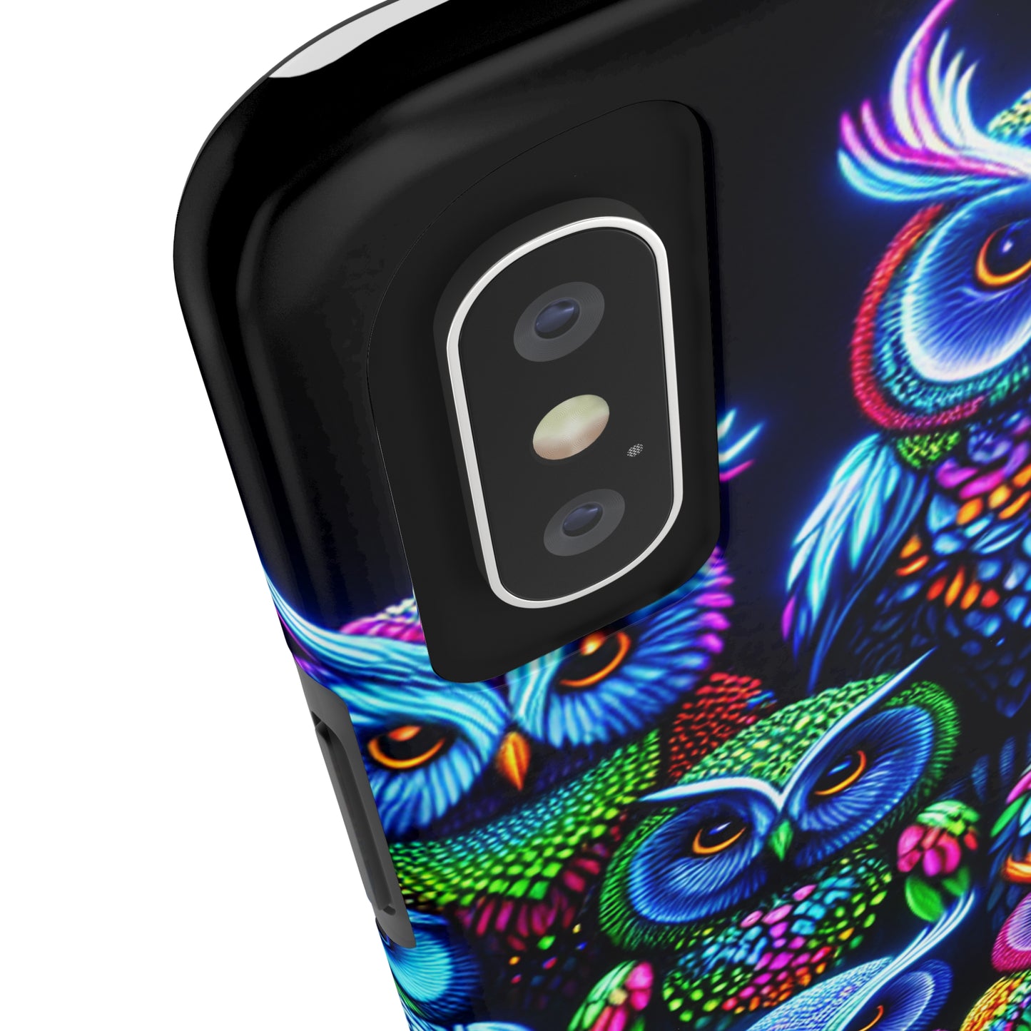 Neon Nocturnal Spectacle. NEON Owls Tough Phone Case