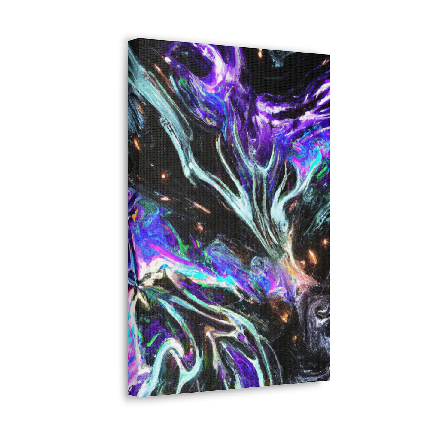 Interdimensional Fantasia. Trippy Infinity Patterns Art Canvas