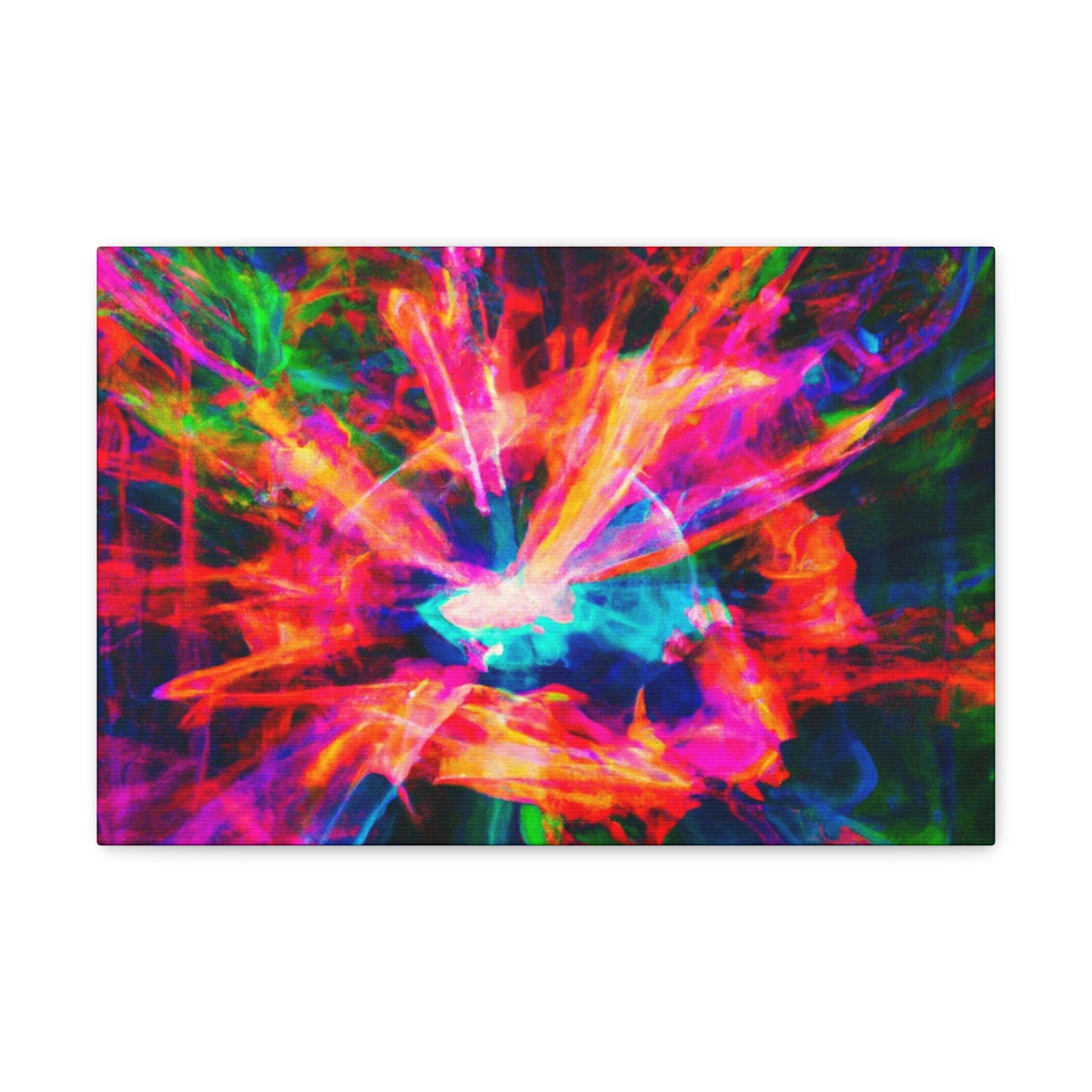 Psychedelic Vortex Spectrums. Trippy Infinity Patterns Art Canvas