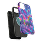 "Unicorn Prism" Neon Unicorns Premium Art Magsafe Magnet Tough IPhone 13 14 15 Pro Plus Max and Mini in Matte and Glossy Phone cases