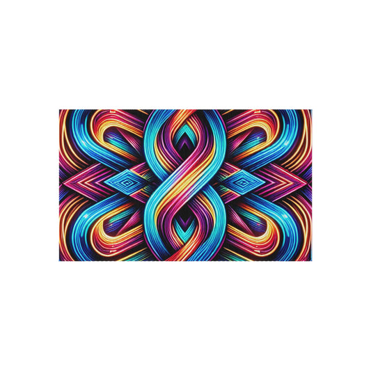 Interstellar Chromatopia. Infinity Patterns Outdoor Rug