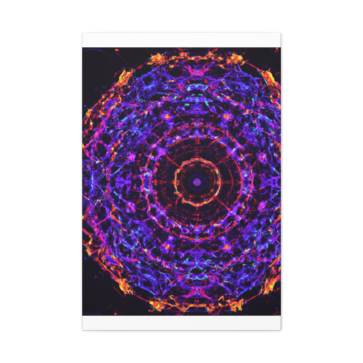 Cosmic Psychedelic Universe. Trippy Infinity Patterns Art Canvas