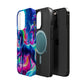 NeonNocturnals Neon Unicorns Premium Art Magsafe Magnet Tough IPhone 13 14 15 Pro Plus Max and Mini in Matte and Glossy Phone cases
