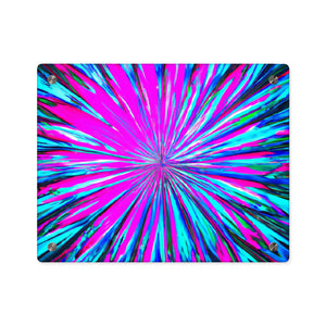 Cosmic Oasis Prismatic Dreaming. Trippy Infinity Patterns Acrylic Art Panel