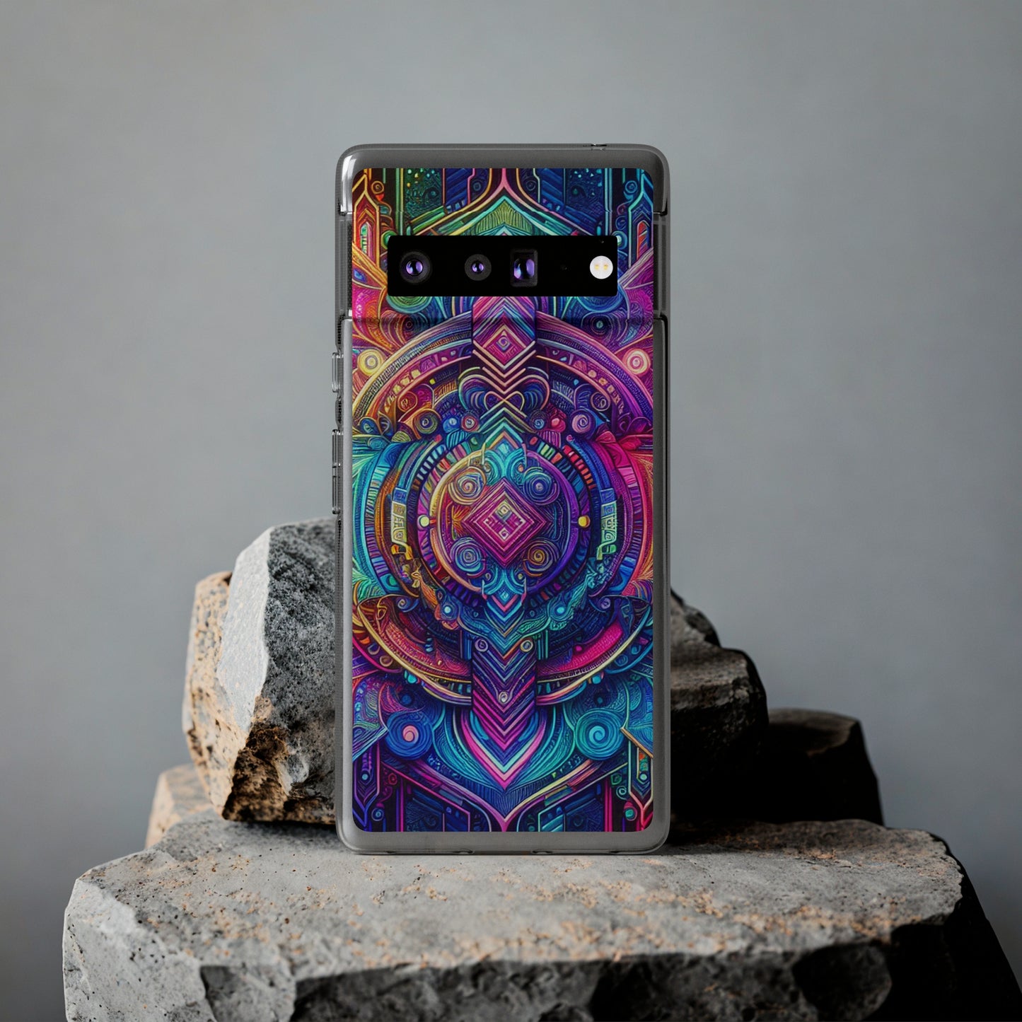 Neon Infinity Vortex Infinity Patterns Art Polycarbonate Phone Case