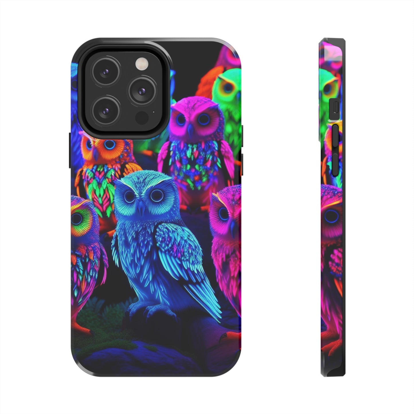 Neon Nocturne. NEON Owls Tough Phone Case