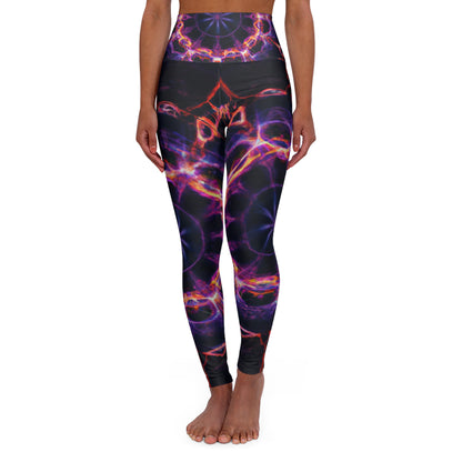Galactic Neonoid Vortex - Trippy Infinity Patterns Leggings