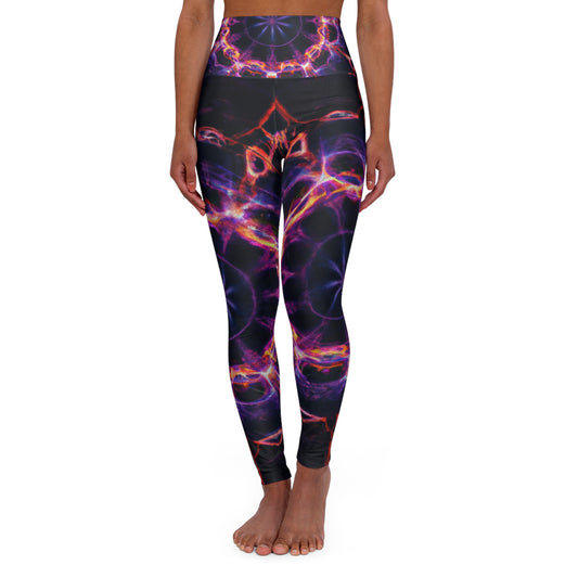 Galactic Neonoid Vortex - Trippy Infinity Patterns Leggings