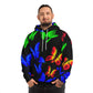 "Neon Butterfly Adagio" - Butterflies AOP Hoodie