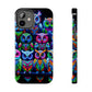 Neon Nocturnal Spectacle. NEON Owls Tough Phone Case