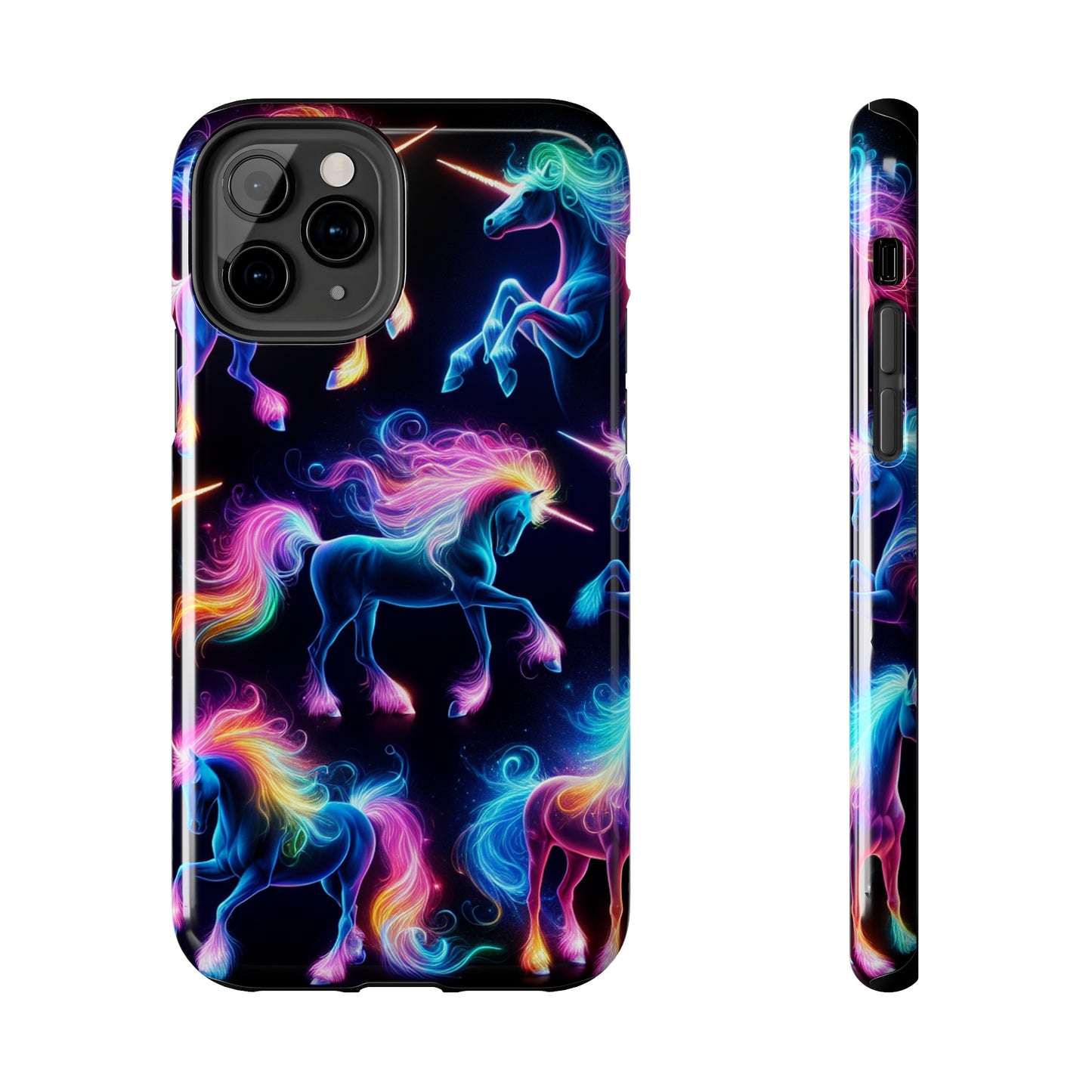 'Neon Mirage of Unicorns' NEON Unicorns Tough Phone Case