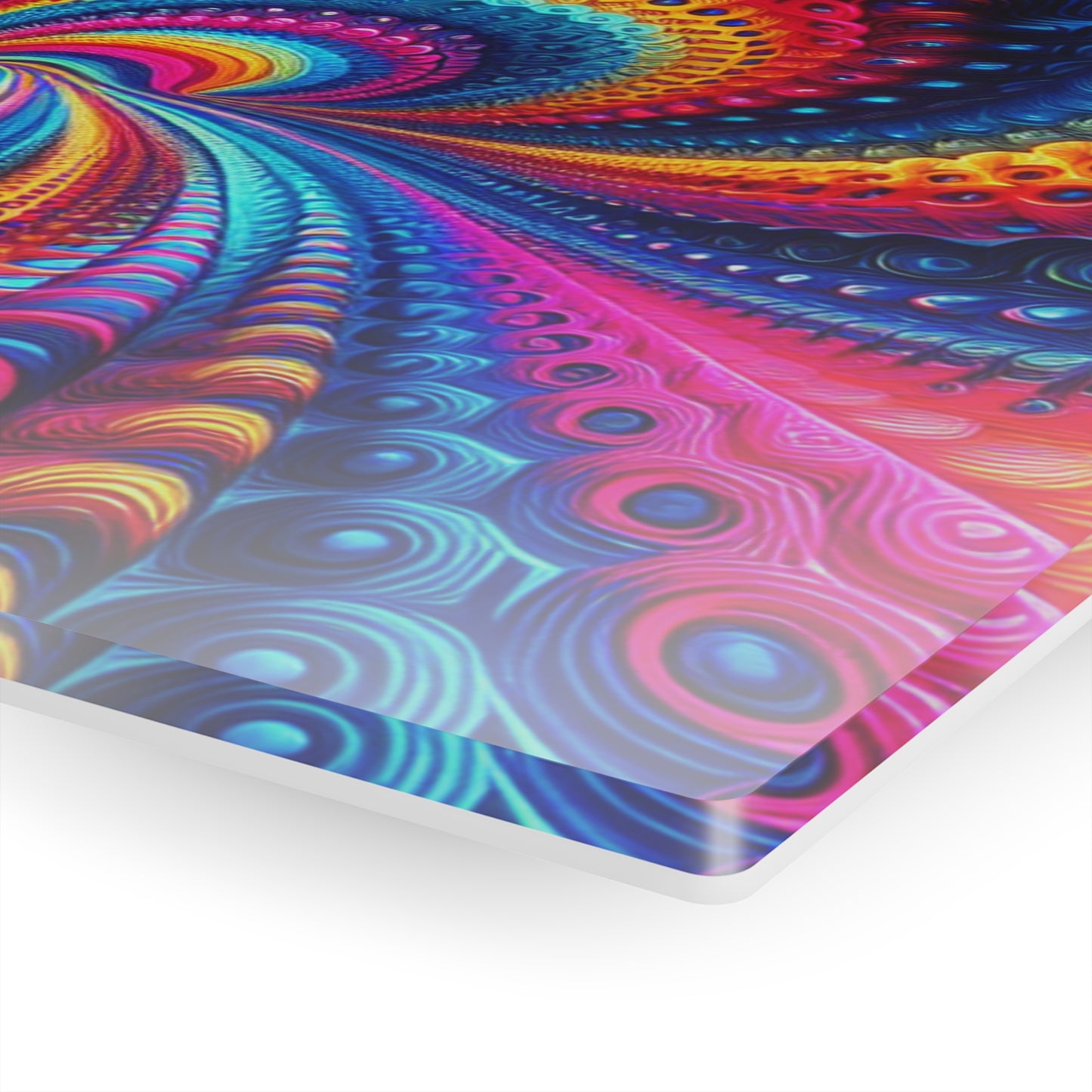 Aurora Fluxion. Trippy infity Pattern 1/4" Glossy Acrylic Art