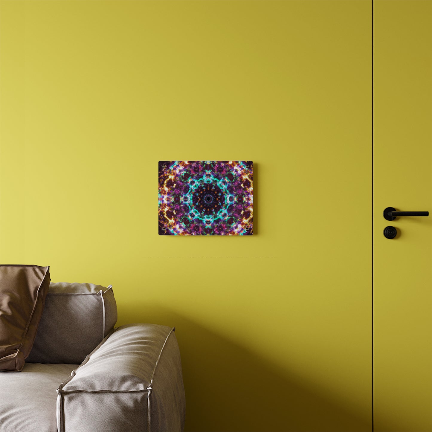 Electric Dreamscape. Trippy Infinity Patterns Acrylic Art Panel