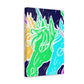 Neon Herd-scape NEON Unicorns Art Canvas