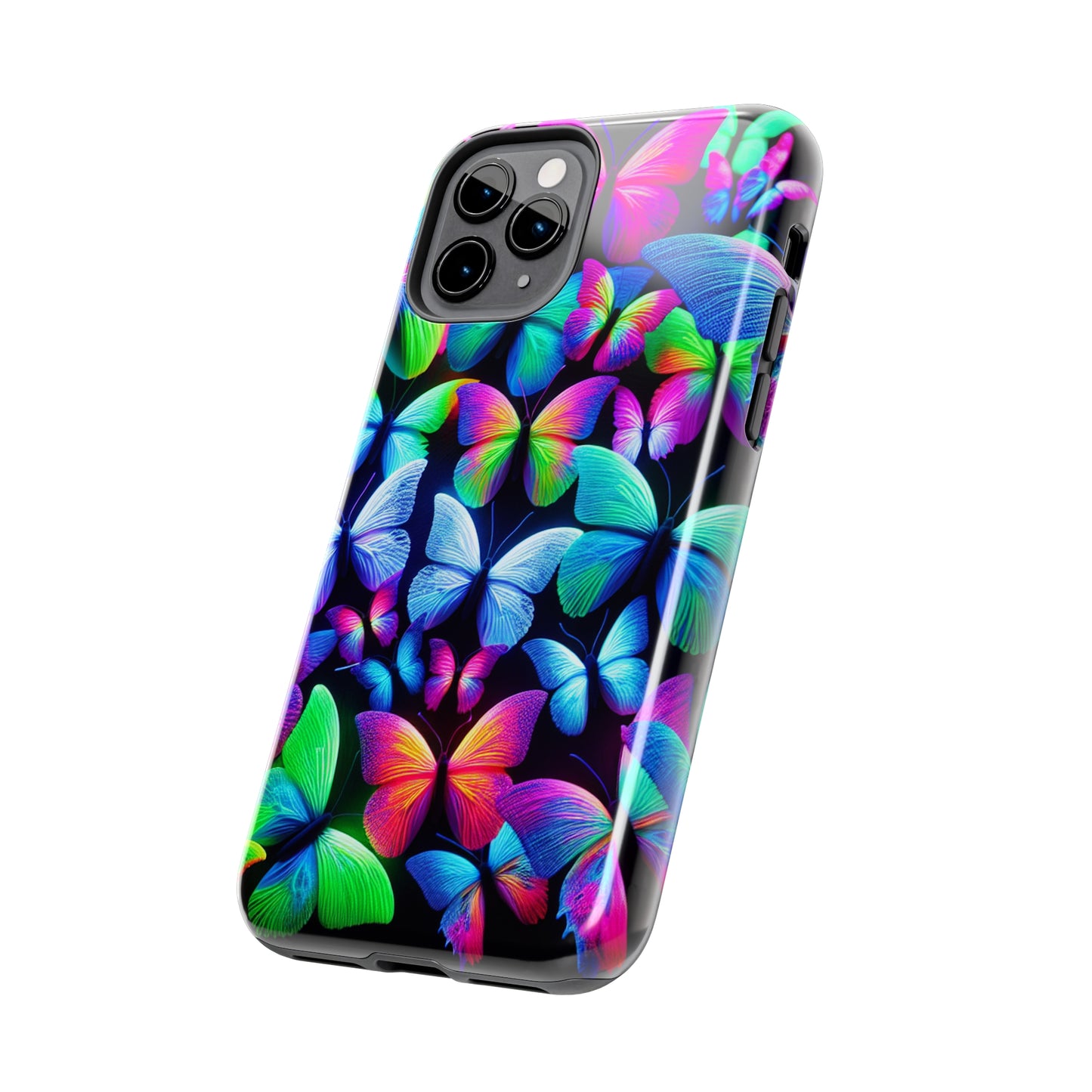 "Neon Splendor" NEON Butterflies Tough Phone Case