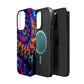 Twilight Infinyscape Neon Trippy Infinity Patterns Premium Art Magsafe Magnet Tough IPhone 13 14 15 Pro Plus Max and Mini in Matte and Glossy Phone cases