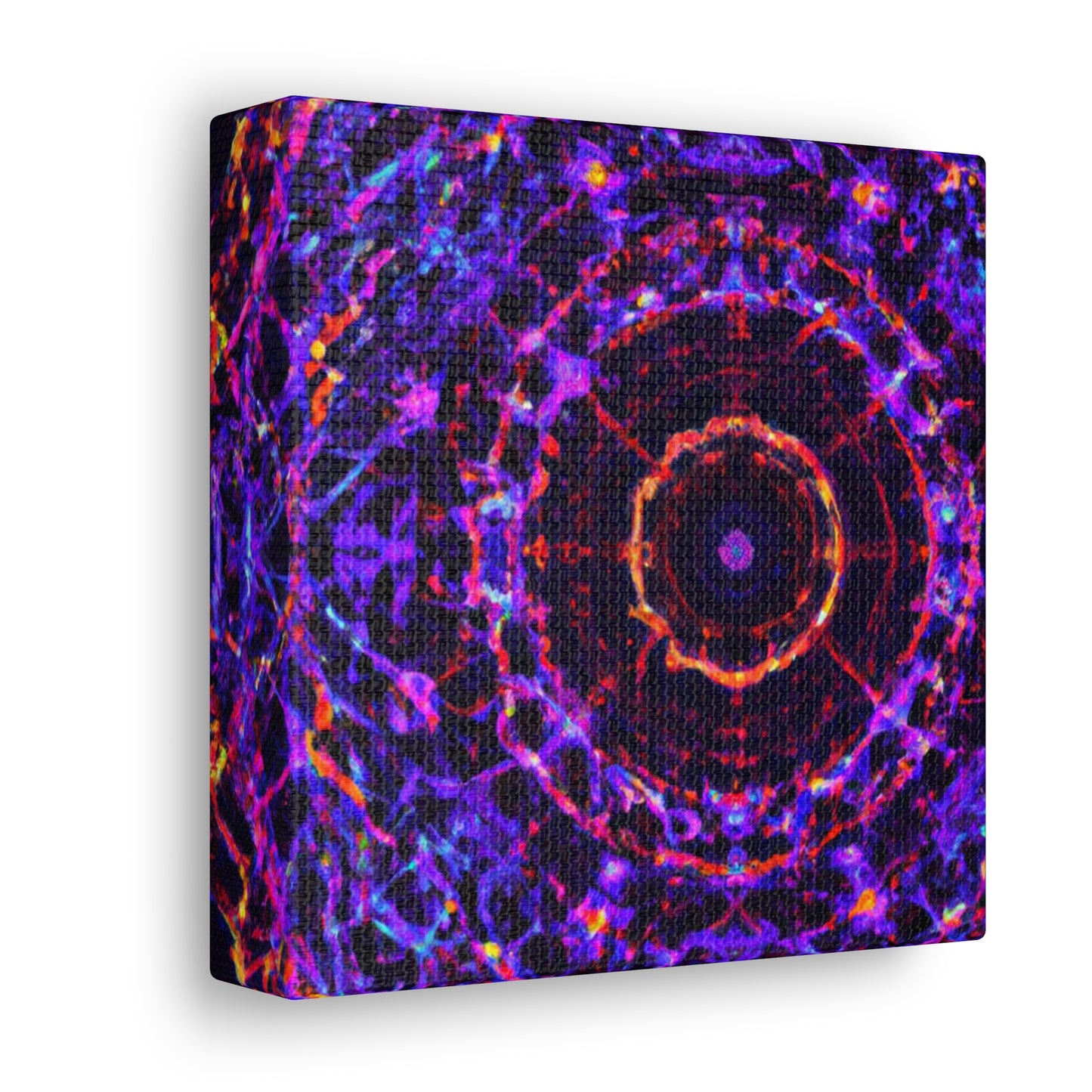 Cosmic Psychedelic Universe. Trippy Infinity Patterns Art Canvas